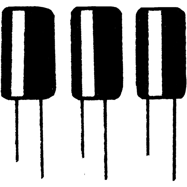 A drawing of 3 capacitor components